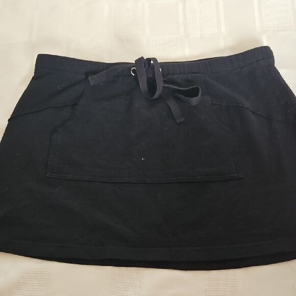 Guess Black Mini Skirt Tie Front Casual - Picture 9 of 16